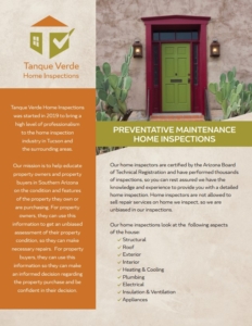 Preventative Maintenance Home Inspections