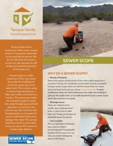 Sewer Scope Inspection Tucson